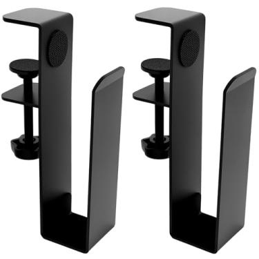 Imagem de Suporte lateral de mesa, suporte para laptop sob a mesa, suporte ajustável sem furadeira para mesas de mesa, organizador de arquivos para tablets, arquivos e revistas, carrega 10 kg