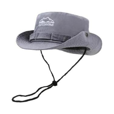 Imagem de Chapéu Balde de Aba Larga Masculino - Proteção UV, Respirável, Ideal p