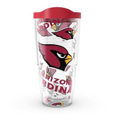 Imagem de Tervis NFL Arizona Cardinals - Copo de viagem com isolamento térmico de parede dupla feito nos EUA mantém as bebidas frias e quentes, 680 g,