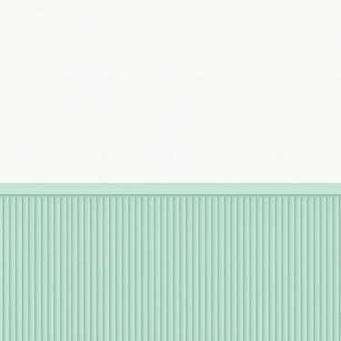 Imagem de Papel De Parede Adesivo Ripado Verde Menta Com Faixa Para Meia Parede(Altura: 1,60M x Largura: 50CM)