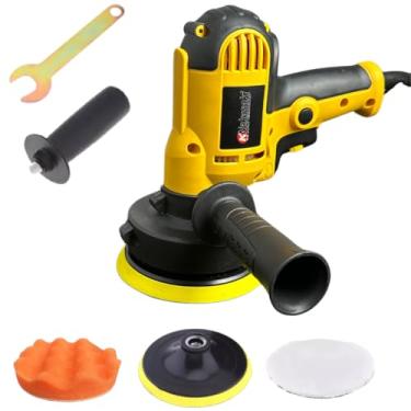 Imagem de Politriz Lixadeira Rotativa Multifunções Automotiva Polidor Profissional Com Velocidade Variável 5 Polegadas 900W 4500 RPM Com Acessórios (220 Volts)