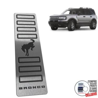 Imagem de Descanso De Pé Em Aço Inox Ford Bronco Sport Preto