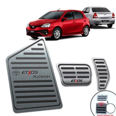 Imagem de Pedaleira Automático Descanso Etios Platinum 2014 2019 Preto