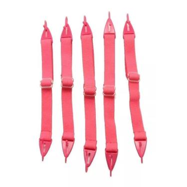 Imagem de Cordão Ajustável Infantil Elástico Óculos Rosa Kit C/10