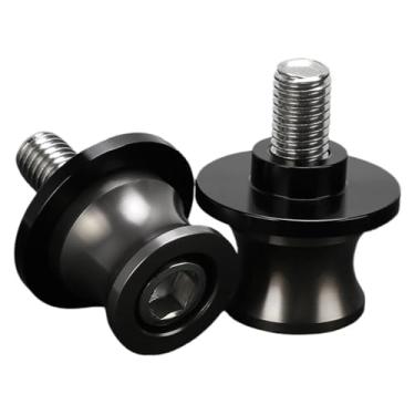 Imagem de BYYINGSUS Acessórios de motocicleta de 8 mm Carretéis de braço oscilante parafusos de suporte deslizantes compatíveis com Z800 Z 800 2013-2017 2018 2019 2020 2021 2022 2023 (cinza M8)