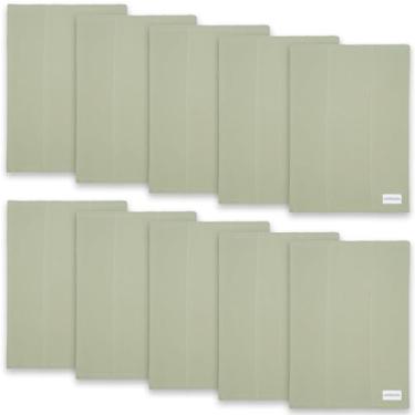 Imagem de Comfy Cubs Conjunto de panos para arrotar bebês (pacote com 10) - grande, 6 camadas, ultra absorvente, 100% algodão para bebês cuspir, babar e bagunçar - presentes de bebê recém-nascidos macios,