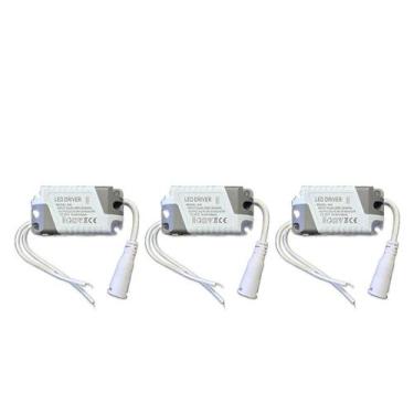 Imagem de 3 Driver Led Reator Fonte Para Plafon 4w A 6w (7w) Bivolt - Speed