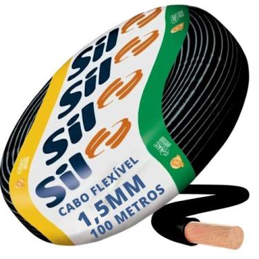 Imagem de Cabo Flex 750V 1.50 100M Preto Sil