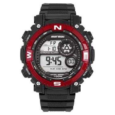 Imagem de Relógio Mormaii Masculino Action Vermelho(a) - Molcdaaxr-8r