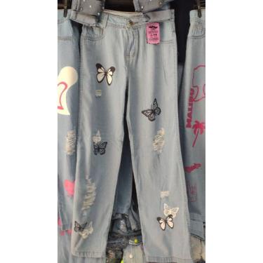 Imagem de Calça jeans infantil - Dia e Rany , Azul, 10 ao 16