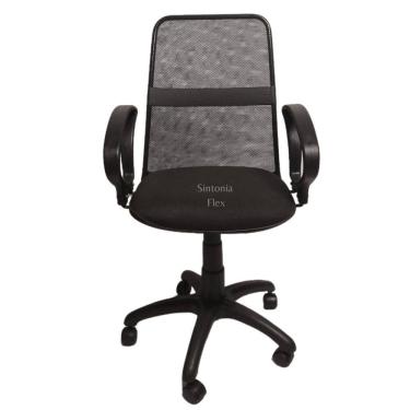 Imagem de Cadeira Diretor Tela Giratória Faixa Mecanismo Relax Braço