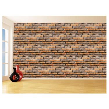 Imagem de Papel De Parede 3D Tijolo Sala Tijolinho Vista 3,5M Xbr39