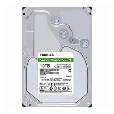 Imagem de HD Toshiba Surveillance S300, 10TB, 3.5, 7200RPM, Sata III 6GB/s, Cache 256MB - HDWT31AUZSVAR