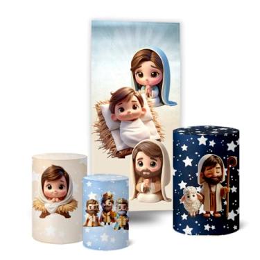 Imagem de Trio Capas Cilindro + Painel Lateral Natal (K5NAT0070)