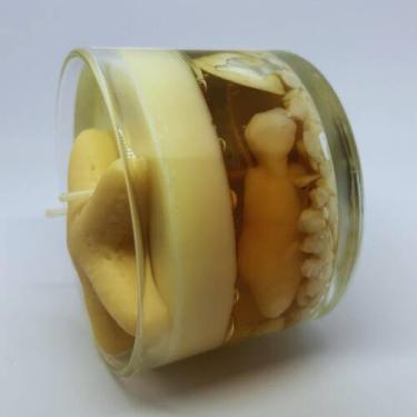 Imagem de Vela Areia Quente 125g - Gotas do Mar e Coco Tostado - Mão de Cera