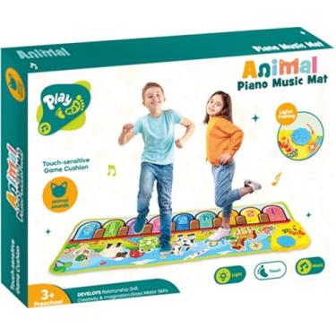Imagem de Tapete Musical, Samba Toys, Pianinho, Animais, 85 cm x 30 cm