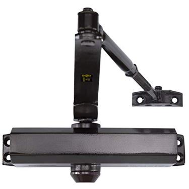 Imagem de Fechador de porta comercial de serviço médio - CLG HARDWARE DC6003 (bronze escuro 10B) montado na superfície, alumínio fundido - classificação UL de 3 horas contra incêndio, tamanho 3 para portas residenciais e comerciais leves