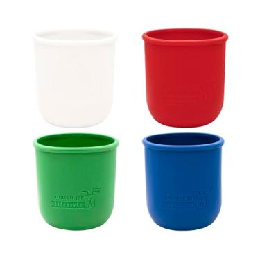 Imagem de Mangas/jaquetas de silicone de 473 ml para proteger bolas, Kerr, potes de conserva da Mason Jar Lifestyle (4, Americana Multicolor)