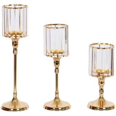 Imagem de Castiçal votivo castiçal nórdico retrô romântico mesa de jantar luz de velas decoração de sala de estar decoração simples moderna ornamento castiçal D