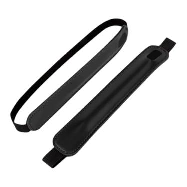 Imagem de NonMiFyR 2 peças porta-canetas com proteção para lápis, protetoras contra arranhões e bolsos para lápis, Preto