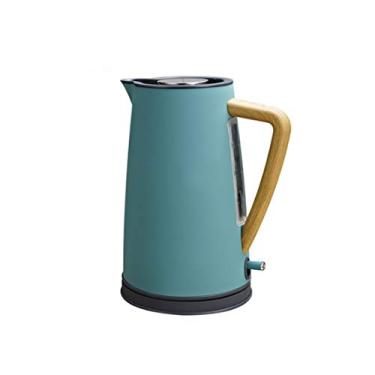 Imagem de Chaleira elétrica inoxidável 220v proteção de desligamento automático portátil aquecimento instantâneo chaleira elétrica (cor: A) esperançoso