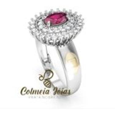 Imagem de Anel de formatura feminino - COLMEIA JÓIAS, Rosa, +-3,6gr