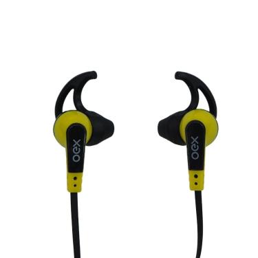 Imagem de Fone De Ouvido Intra Auricular Esportivo Com Microfone Oex Sprint Fn206 - Amarelo