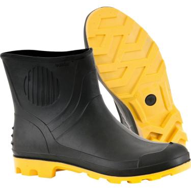 Imagem de Bota pvc 40 cano 3/4" c/ forro preto/amarelo ca3151 Vonder