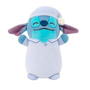 Imagem de Pelúcia Stitch e Angel 15cm – Modelos Vermelho, Pijama e Rosa – Plush Macio e Fofo (Stitch Pijama)