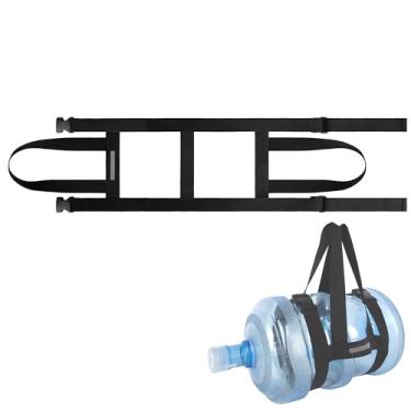 Imagem de Alça de nylon para transporte de garrafa de água de 5 galões, alça de transporte de jarro de água resistente com costura reforçada - material de nylon resistente a rasgos e quebras, ideal para casa