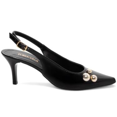 Imagem de Sapato Scarpin Feminino Verniz Salto Médio Fino 6cm Confortável Elegante Antiderrapante Clássico Estiloso Casual Festa Trabalho Moda. (Preto, BR, Adulto, Numérico, G, 39)