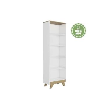 Imagem de Estante Infantil 2867 C- 4 Prateleiras Branco-amendoa - Peroba