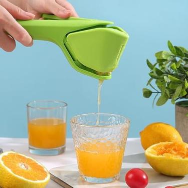 Imagem de Espremedor de limão e limão, espremedor manual de frutas cítricas com alça ergonômica, extrator de suco fácil para laranjas, limões, limões