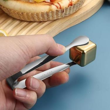 Imagem de Suporte de cubo de gelo KTV em barra de aço inoxidável, suporte multifuncional de metal espesso para cubos de açúcar - prata