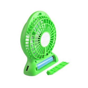 Imagem de Ventilador Portatil Mini Circulador De Ar De Mesa Sem Fio 3 Velocidades Lanterna Multifuncional Recarregavel Verde