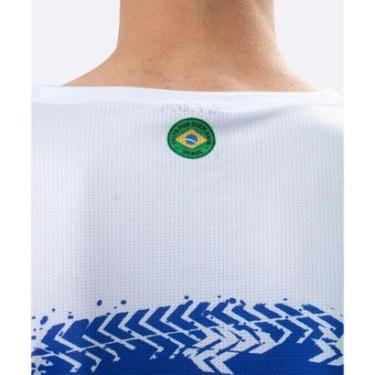 Imagem de Camiseta Masculina HUPI Bike Naja Branco/Azul-Masculino