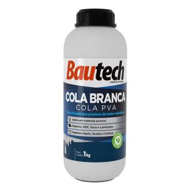 Imagem de Cola Branca Pva 1kg Madeira Artesanato Bautech