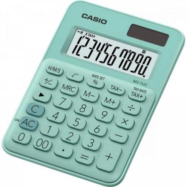 Imagem de Calculadora de Mesa Casio Mini MS-7UC 10 Dígitos Verde