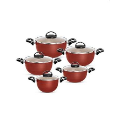 Imagem de Conjunto Tulipa 5pcs Vermelho/Creme - Patolux 10036