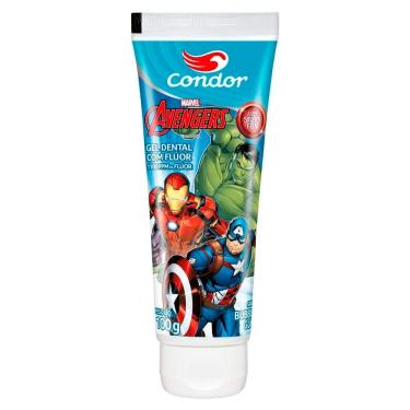 Imagem de Gel Dental Infantil Condor com Flúor Bubble Gum Avengers 100g