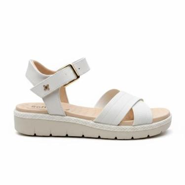 Imagem de SANDÁLIA ORTOPÉDICA FEMININA SOFTLI SUA CIA ESPORÃO tiras autocolantes