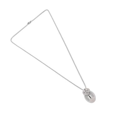 Imagem de GLOGLOW Colar de Cinzas para Animais de Estimação, Memoriais e Funerários, Colar de Urna de Aço Inoxidável, Joia de Cremação para Animais de Estimação, Suporte de Cinzas, Lembrança Memorial, Estampa de Cachorro, Gato, Pingente de Urna (S)