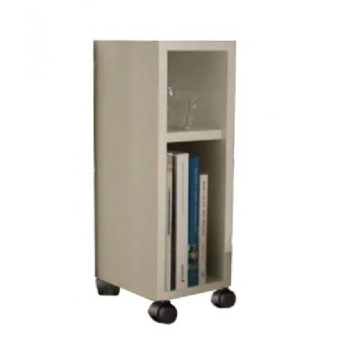 Imagem de Mesa De Cabeceira Nicho Em Mdf Branco Com Rodizio