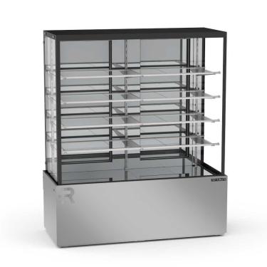 Imagem de Vitrine Refrigerada 1,45 Metros 4 Prateleiras Titanium Premium Inox VTPRR1450 4p 220V - Refrimate