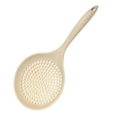 Imagem de Coador de concha de cozinha, colher grande com fenda de alta resistência ao calor, livre de BPA, colher de coador para macarrão, macarrão, legumes, escumadeiras antiaderentes para escorrer e fritar
