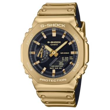 Imagem de Casio Relógio G-Shock G-Steel fino metálico dourado octogonal GM2100YM-9A