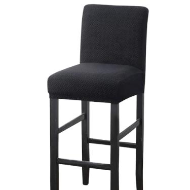 Imagem de Capa de banco de bar impermeável, protetor de cadeira elástico para bancos de bar, removível e lavável na máquina