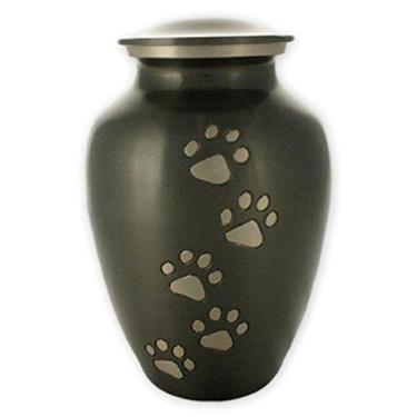 Imagem de Urna para animais de estimação com reflexo pawsitive da Beautiful Life Urns, Slate/Pewter, X-Small, 1