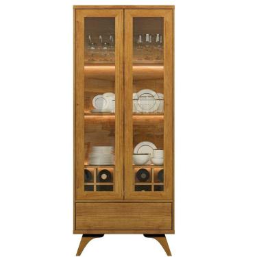 Imagem de Cristaleira Adega Reflecta 2 Portas De Vidro C- Led - Mavaular Naturalle