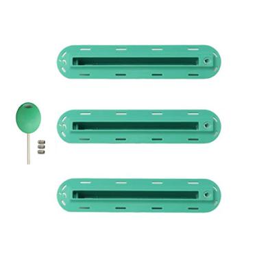 Imagem de Lonnngg Conjunto de 3 peças, caixa de barbatanas triplas, conjunto de caixa de quilhas de prancha de surf com chave de parafusos, conjunto de plugues de aletas de surf para prancha de surf